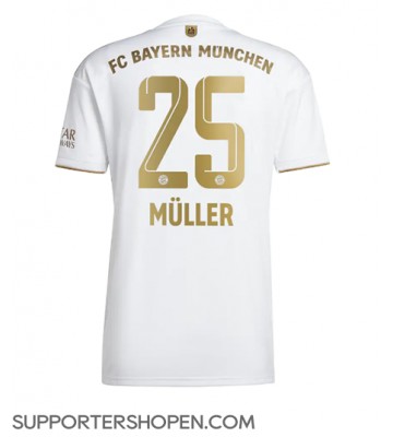 Bayern Munich Thomas Muller #25 Borta Matchtröja 2022-23 Kortärmad